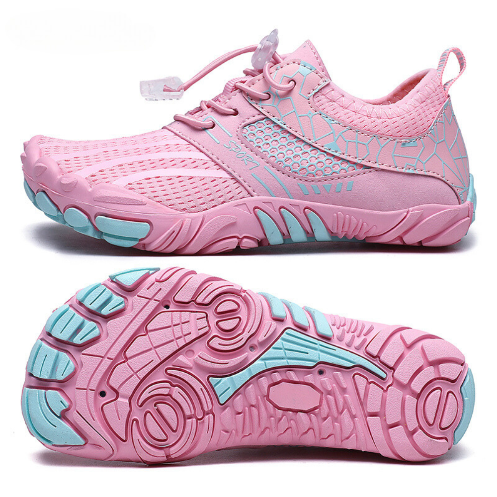 The thin zero heel sole strengthens your muscles by imitating barefoot walking. Say goodbye to pain & soreness!